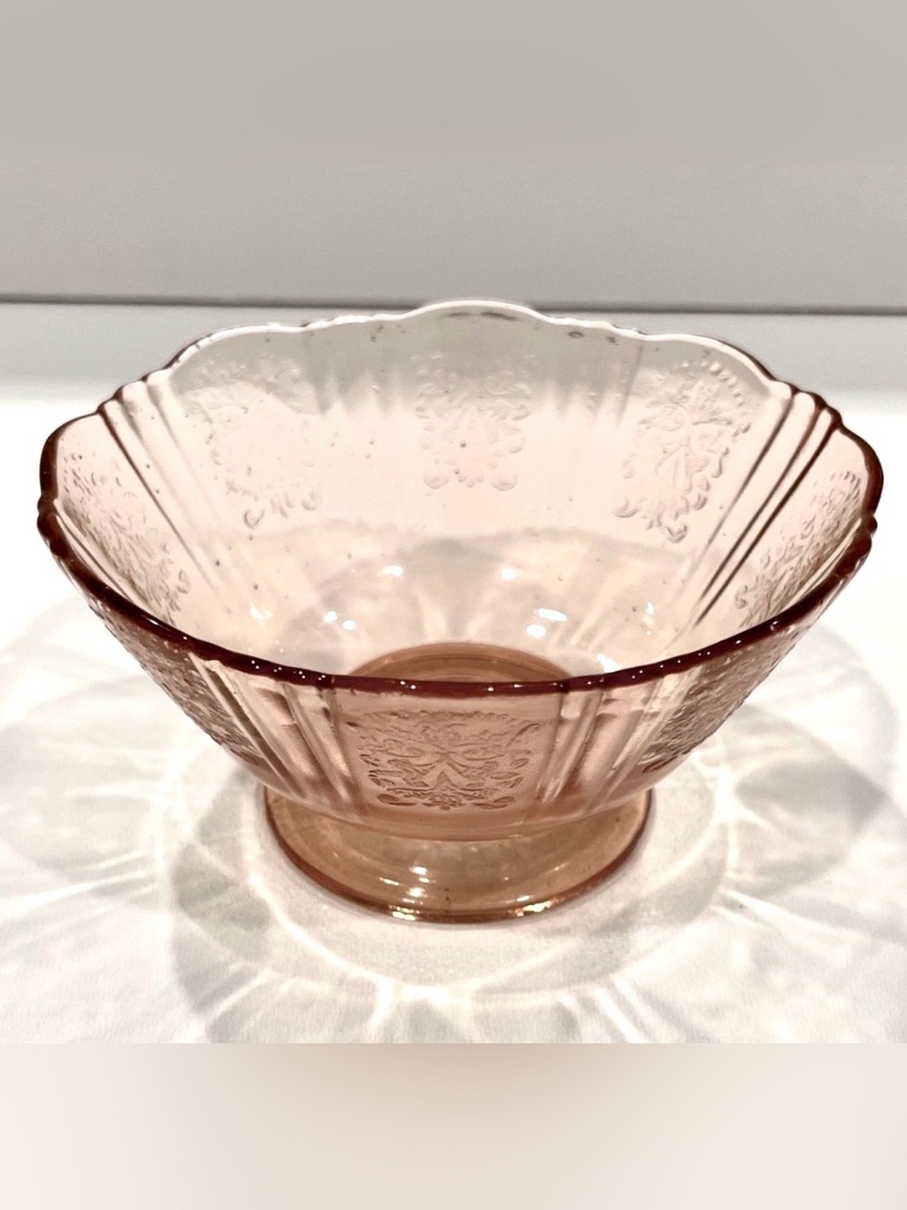 🥳BOGO! MacBeth Evans "American Sweetheart" Low Footed Sherbet Dessert Bowl.